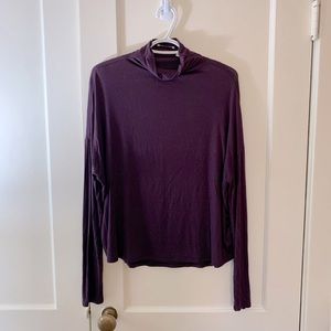 Babaton Purple Turtle Neck Long Sleeve- Size M